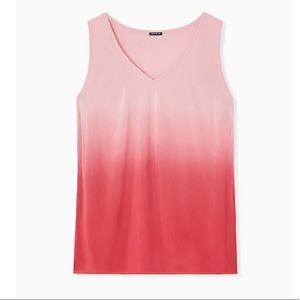 Torrid Red Dip Dye Challis Tank